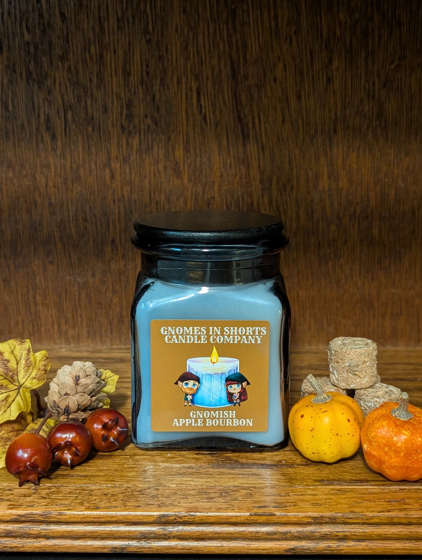 Candle & Wax Melt: Gnomish Apple Bourbon